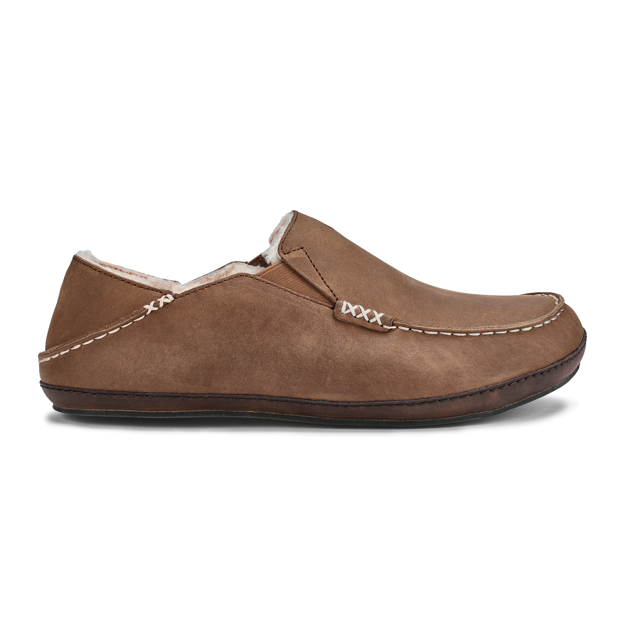 Molo?? Slipper - Toffee / Dark Wood